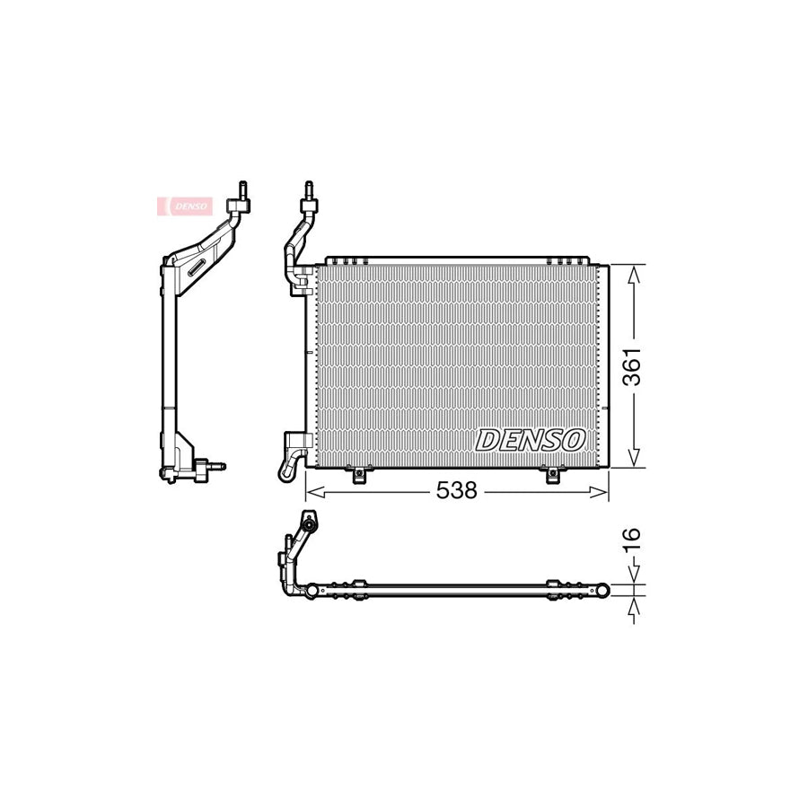 DENSO DCN10038 Air Conditioning Condenser for Ford Fiesta