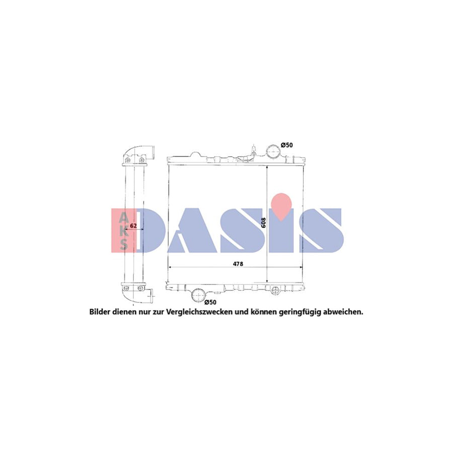 AKS Dasis 440314N Engine Radiator