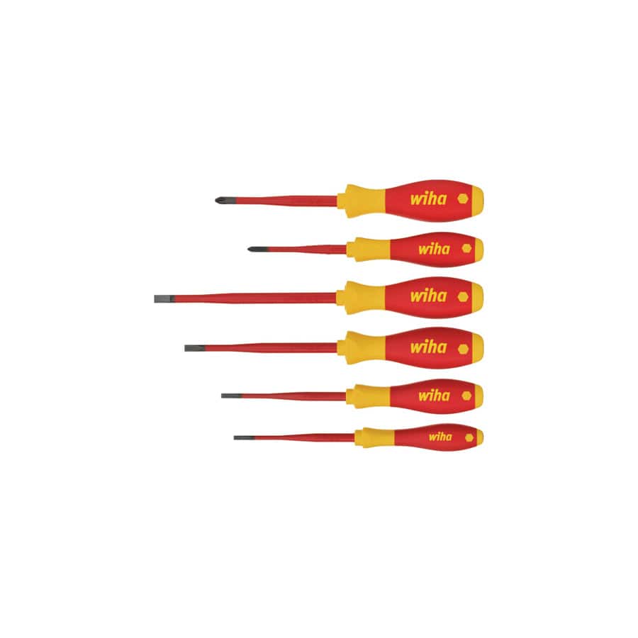 Wiha WHA35389 SoftFinish® electric slimFix SL/PH Screwdriver Set, 6 Piece