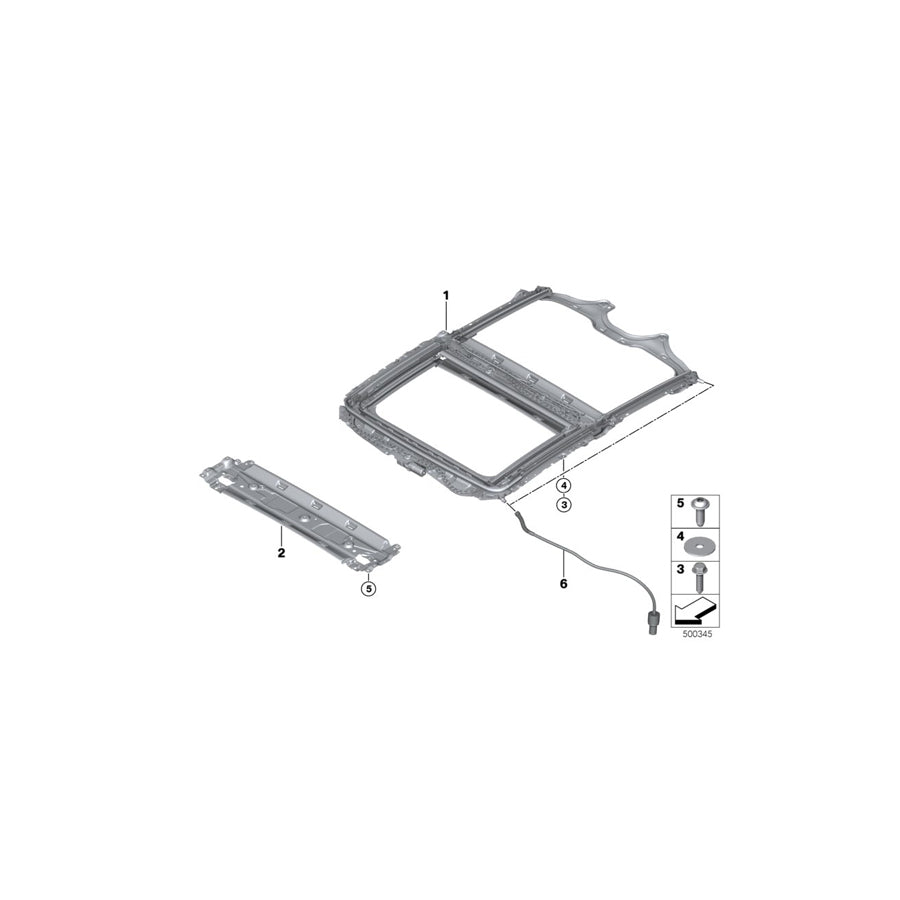 Genuine BMW 54107409146 G12 Cover, Roller Type (Inc. 750iX, 745eX & 745LeX) | ML Performance US Car Parts