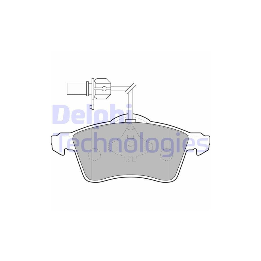 Delphi Lp1707 Brake Pad Set For Vw Transporter