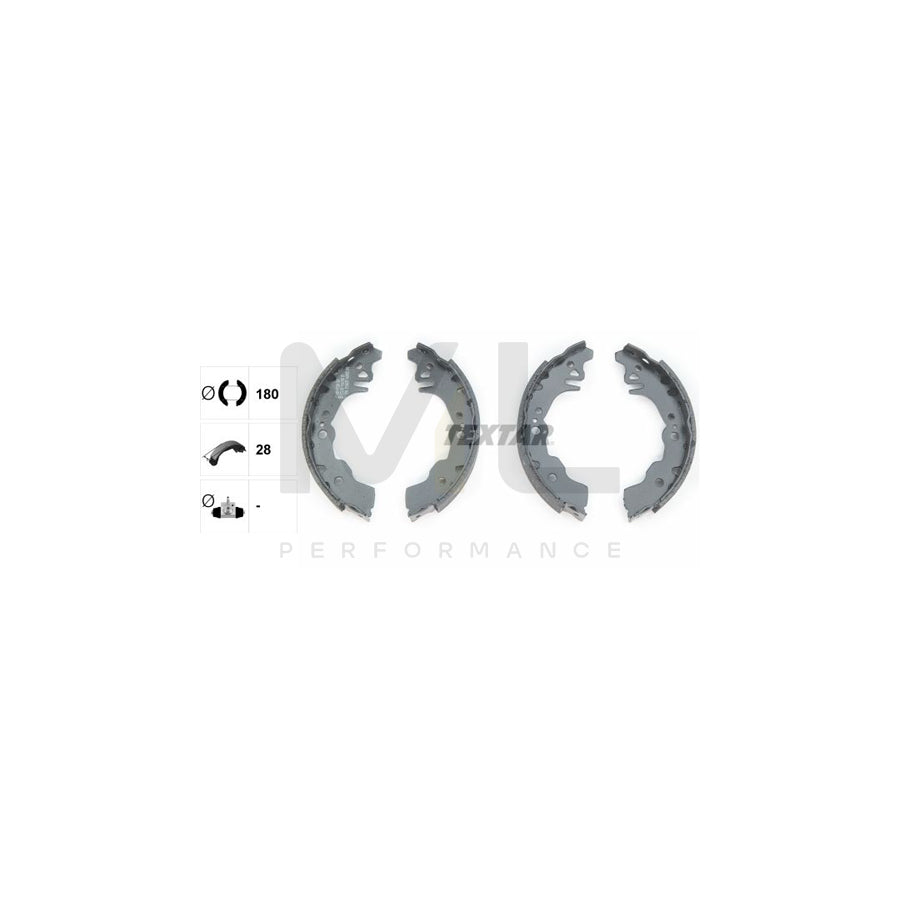 TEXTAR 91067900 Brake Shoe Set without handbrake lever | ML Performance Car Parts
