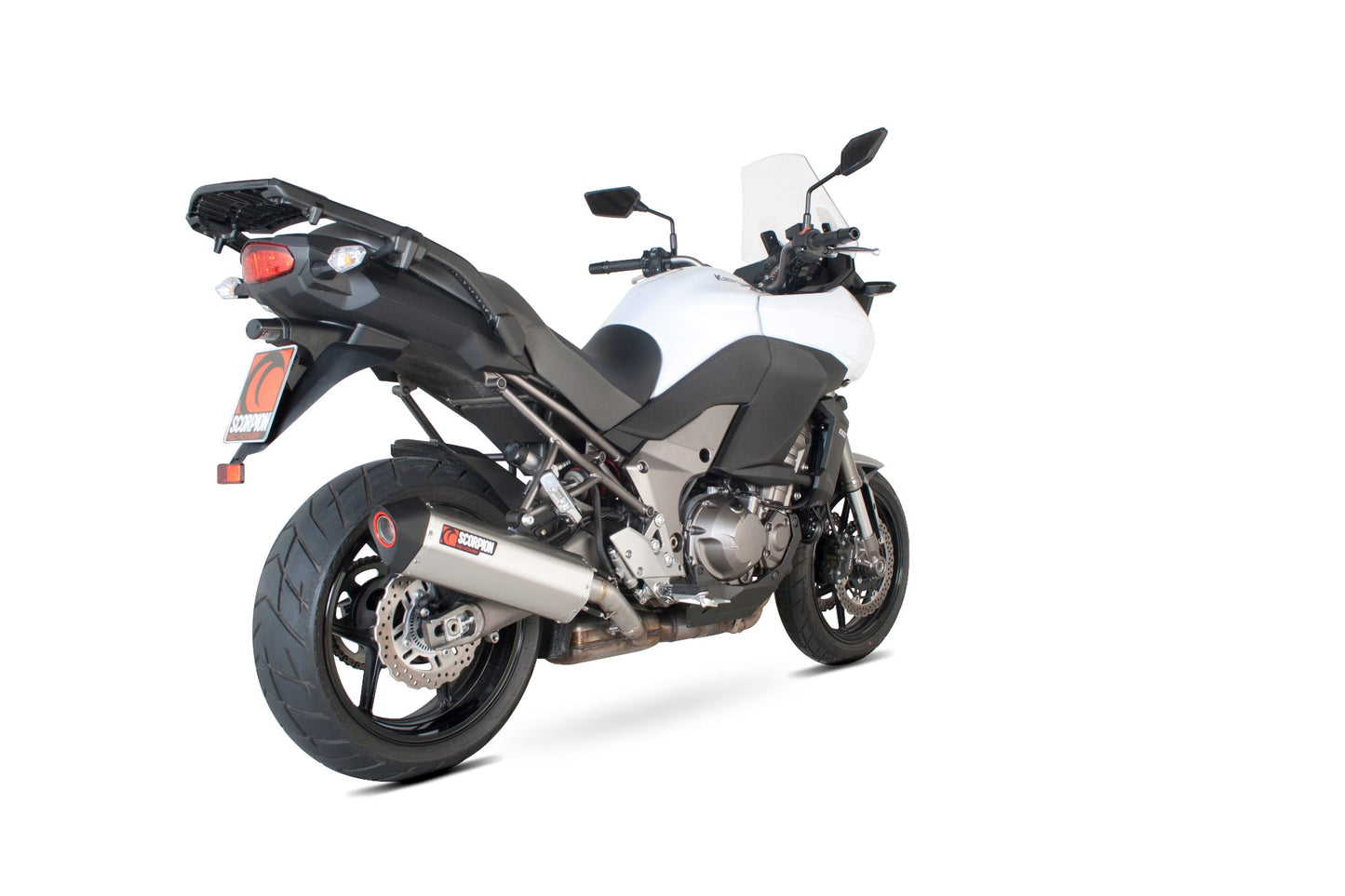 Scorpion RKA92SEO Kawasaki Versys 1000 Serket Parallel Slip-On - Brushed Stainless Steel Sleeve | ML Performance US US