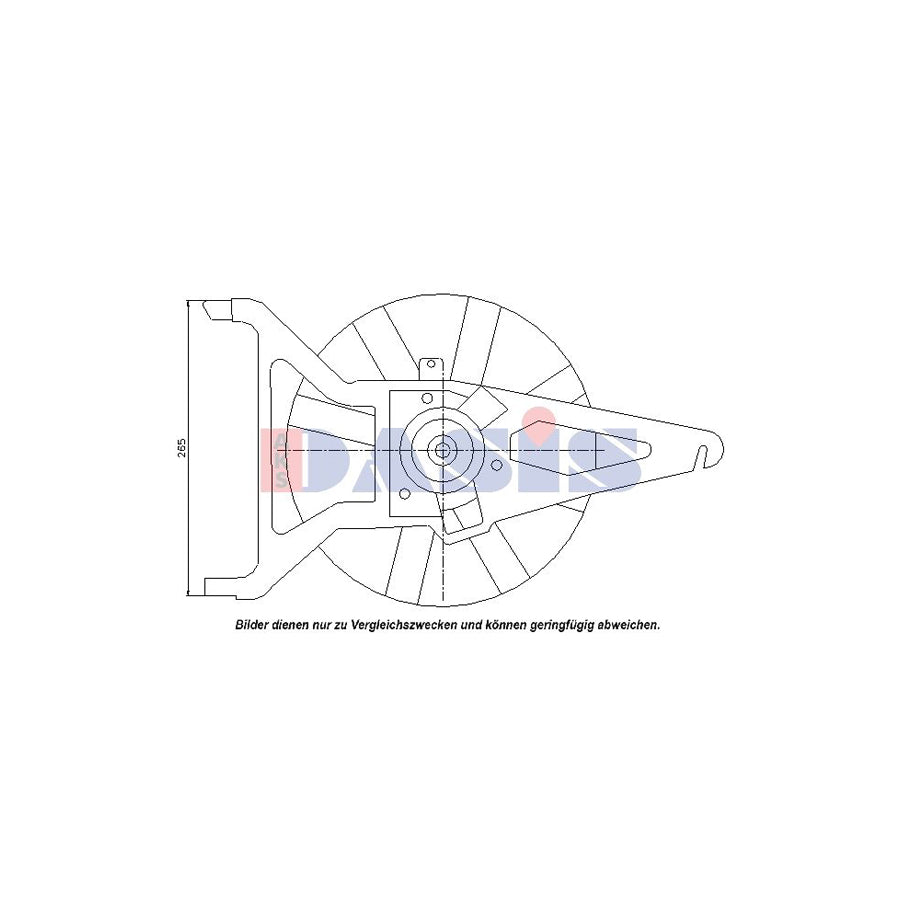 AKS Dasis 068025N Fan, Radiator