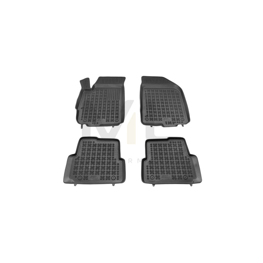 REZAW PLAST 202108 Floor mat set for CHEVROLET AVEO Elastomer, Front and Rear, Black