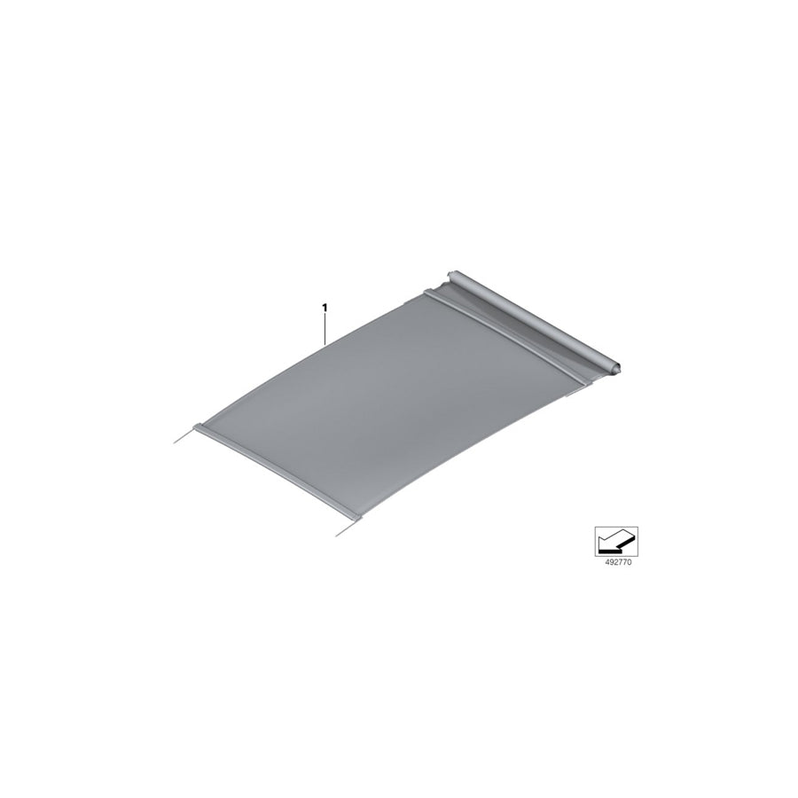Genuine BMW 54109465472 G05 G07 Roller Blind, Alcantara NACHTBLAU (Inc. X5) | ML Performance US Car Parts