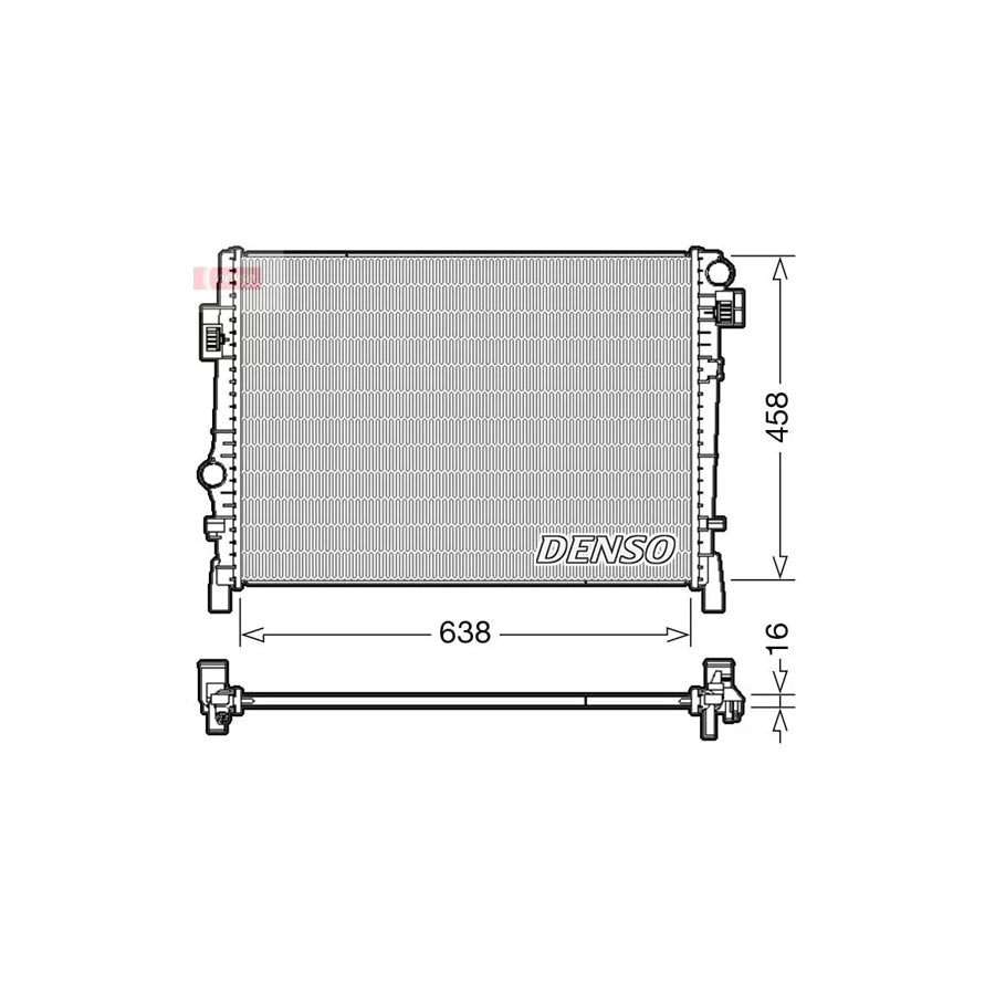 DENSO DRM09054 Engine Radiator