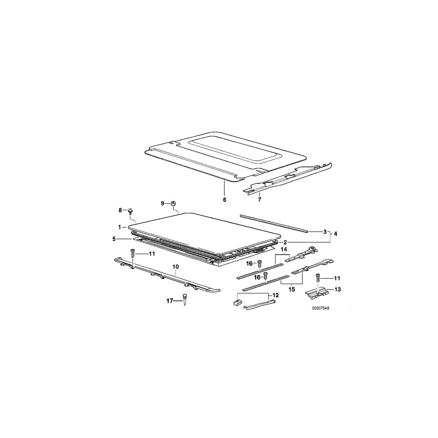 Genuine BMW 54128186797 E36 Ceiling Frame Covered Velours HELLBEIGE (Inc. 320i, 318tds & 325tds) | ML Performance US