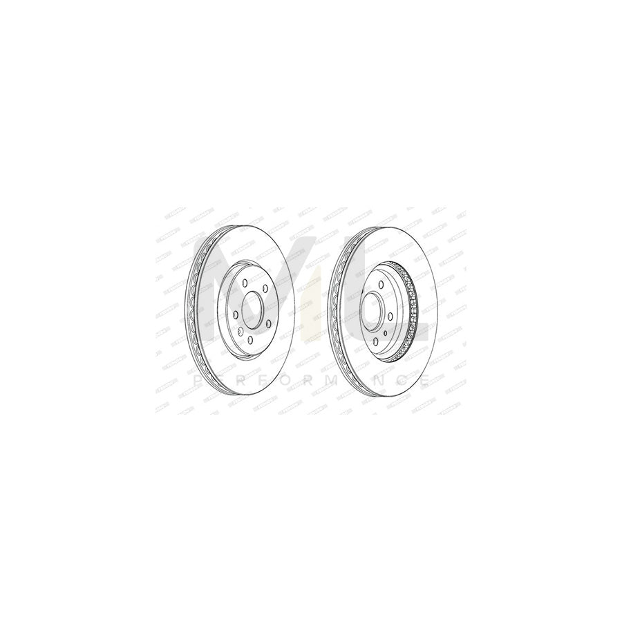 FERODO PREMIER DDF2191C Brake Disc Vented, Coated, without bolts/screws | ML Performance Car Parts