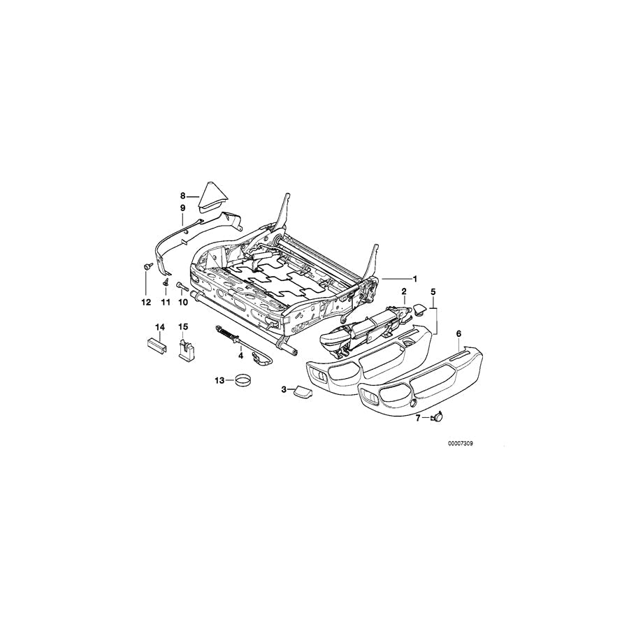 Genuine BMW 52107058002 E38 Covering Outer LAVENDELGRAU (Inc. 735iL, 735i & 730i) | ML Performance US Car Parts