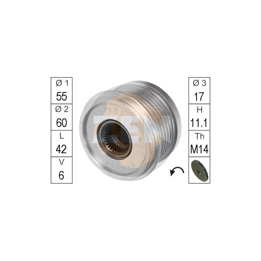 Era ZN5516 Alternator Freewheel Clutch