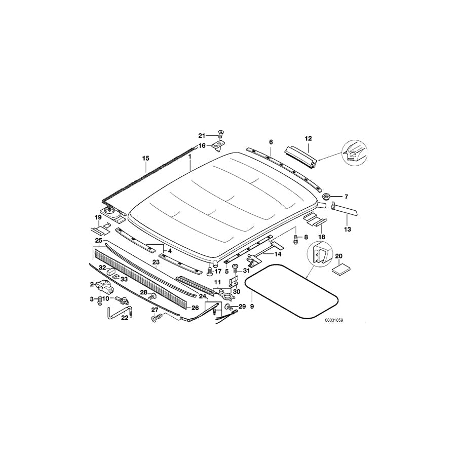 Genuine BMW 54112268584 E36 Lateral Rail (Inc. 318tds, 318ti & 316i 1.6) | ML Performance US