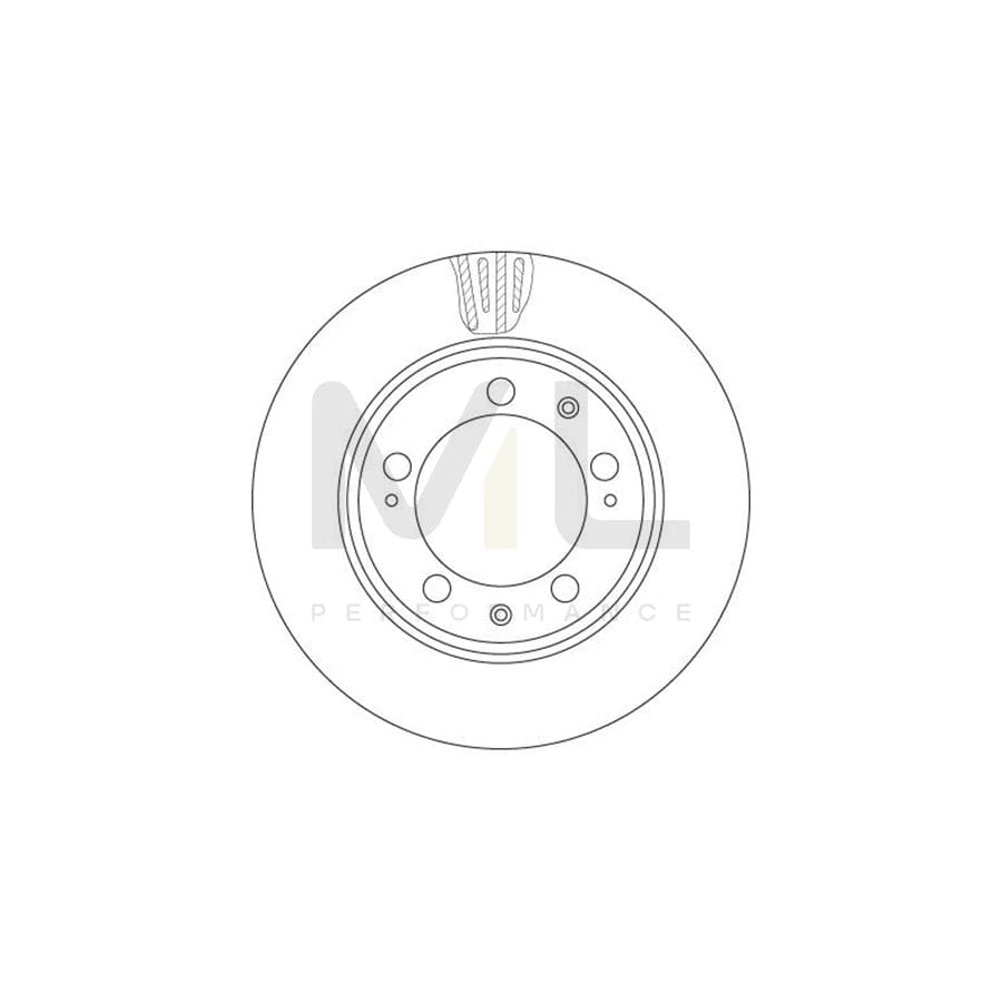 TRW DF6484S Brake Disc for PORSCHE 911 Vented, Painted | ML Performance Car Parts