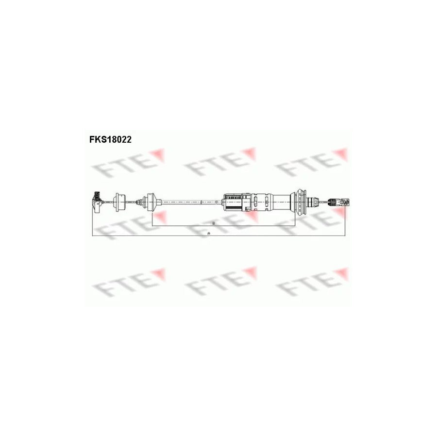 FTE Fks18022 Clutch Cable for Peugeot 206