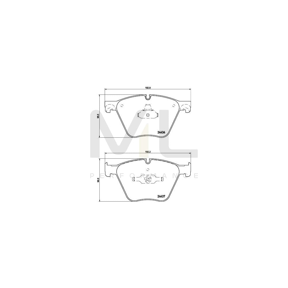Hella 8DB 355 020-121 Brake Pad Set Prepared For Wear Indicator