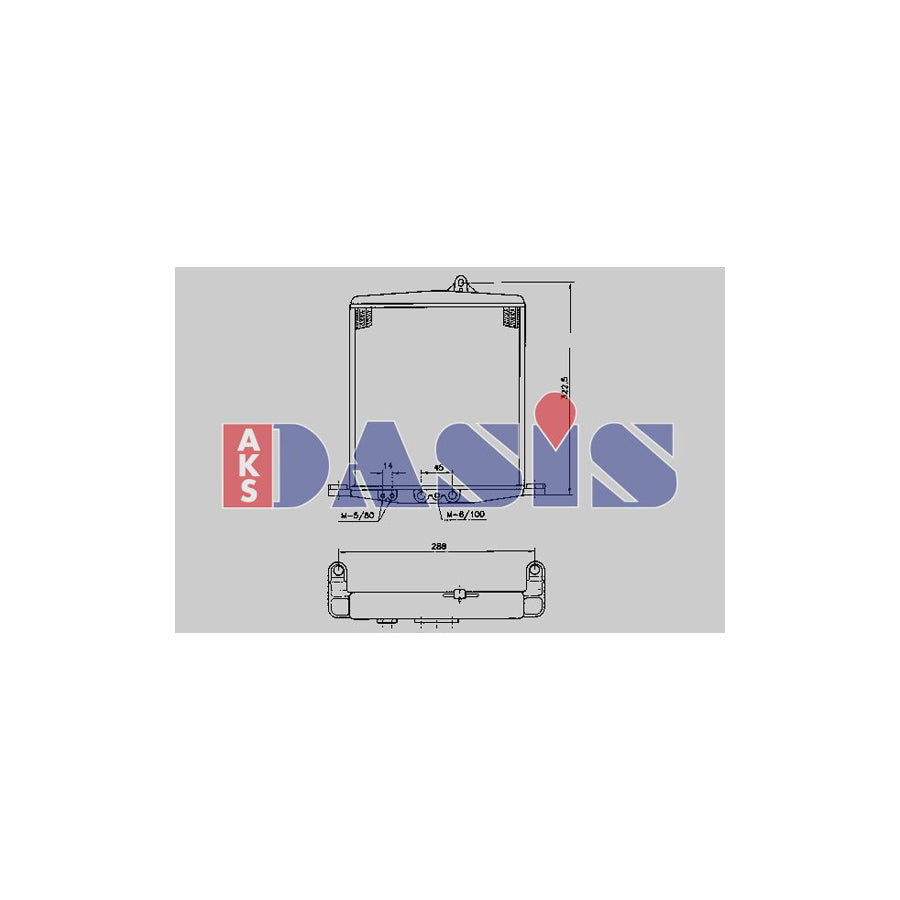 AKS Dasis 176150N Engine Oil Cooler for Porsche 911