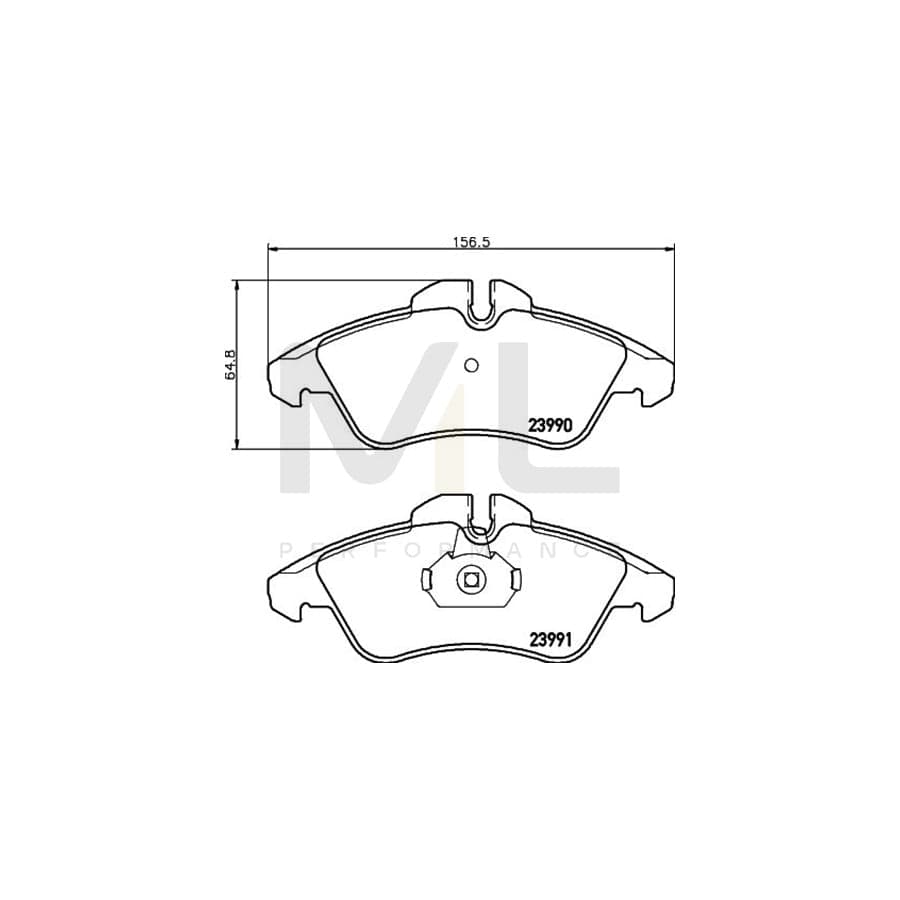 TEXTAR 2399001 Brake pad set prepared for wear indicator | ML Performance Car Parts