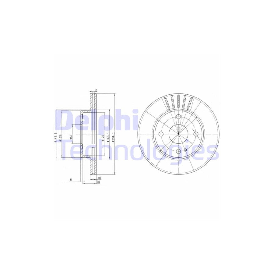 Delphi Bg2802 Brake Disc
