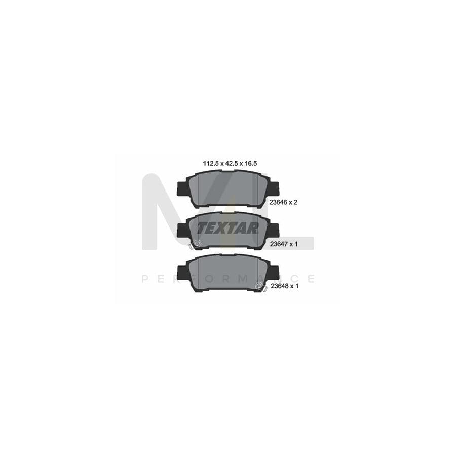 TEXTAR 2364601 Brake pad set with acoustic wear warning | ML Performance Car Parts