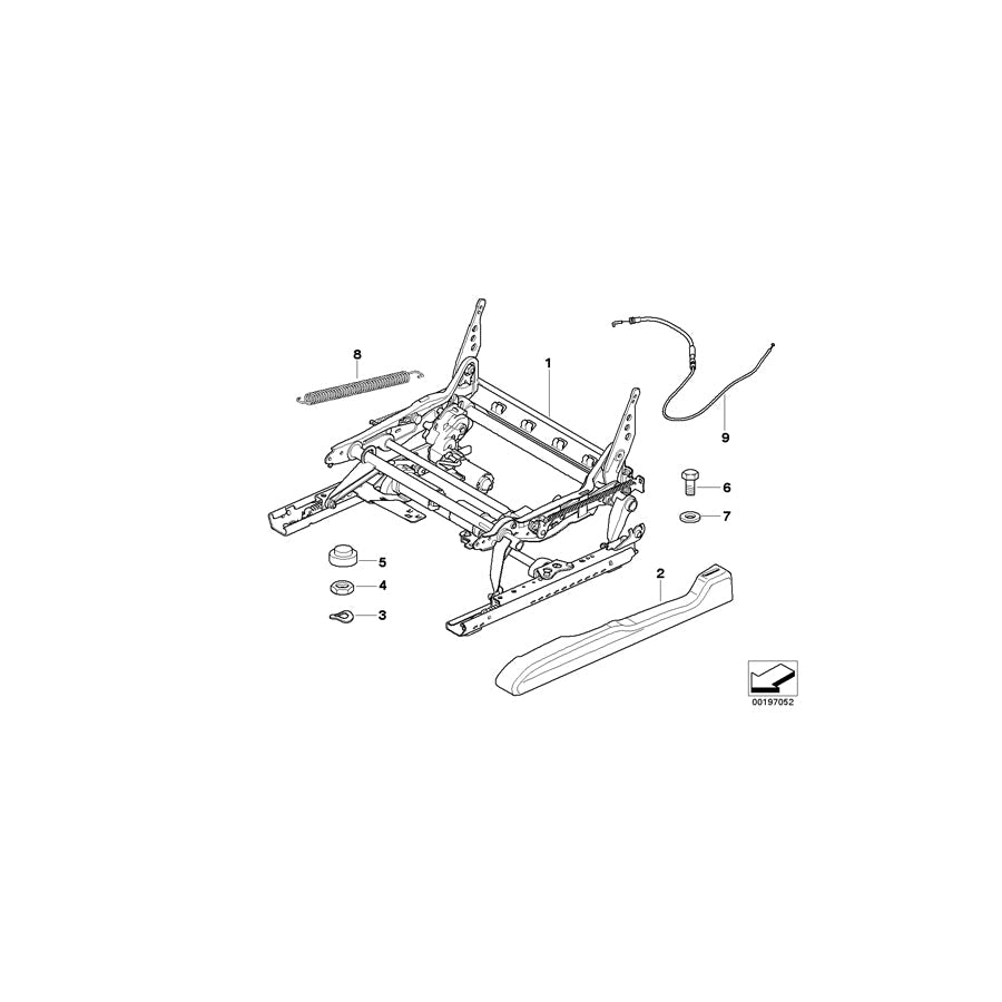 Genuine BMW 52107131042 E63 Cover Bolt CHATEAU (Inc. 650i, 635d & 630i) | ML Performance US Car Parts