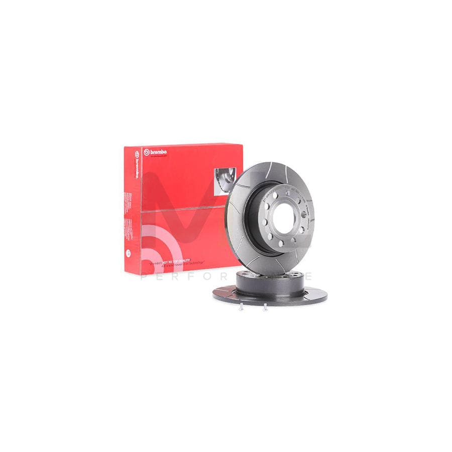 BREMBO 08.9502.75 Brake Disc Slotted, Solid, Coated, with bolts/screws | ML Performance Car Parts