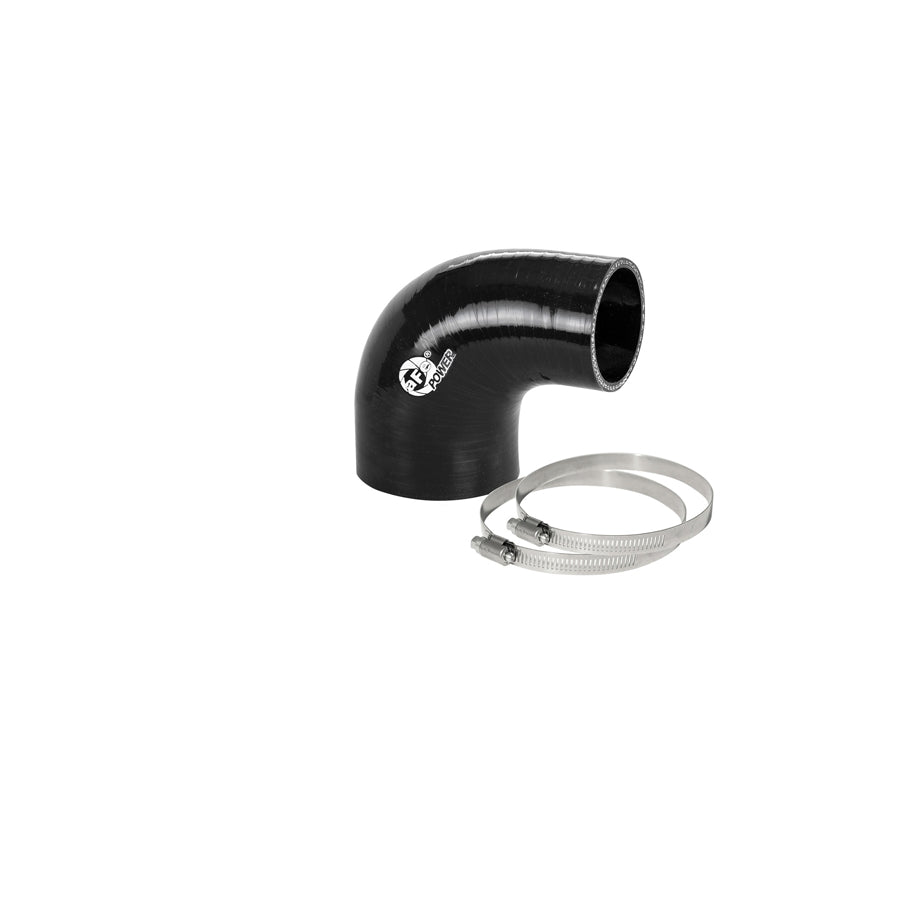 aFe 59-00102 (2-3/4 IN ID to 2 IN ID x 90 Deg.) Elbow Reducing Coupler - Black Replacement Coupling Kit | ML Performance US Car Parts