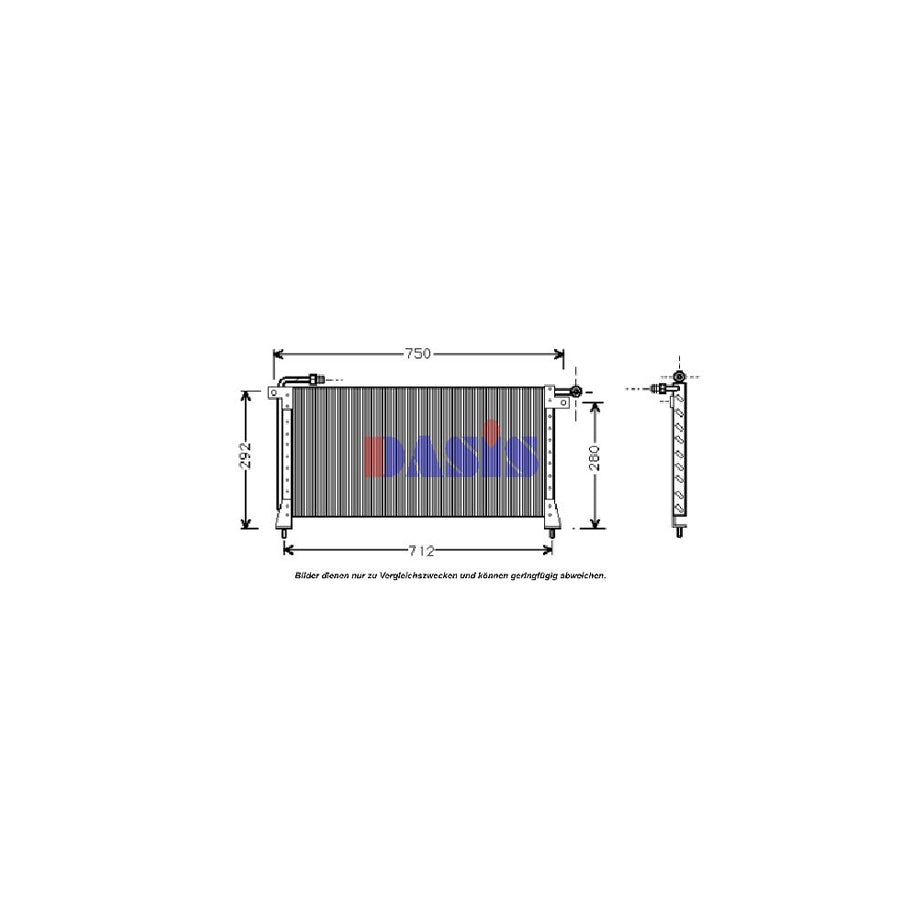 AKS Dasis 022060N Air Conditioning Condenser