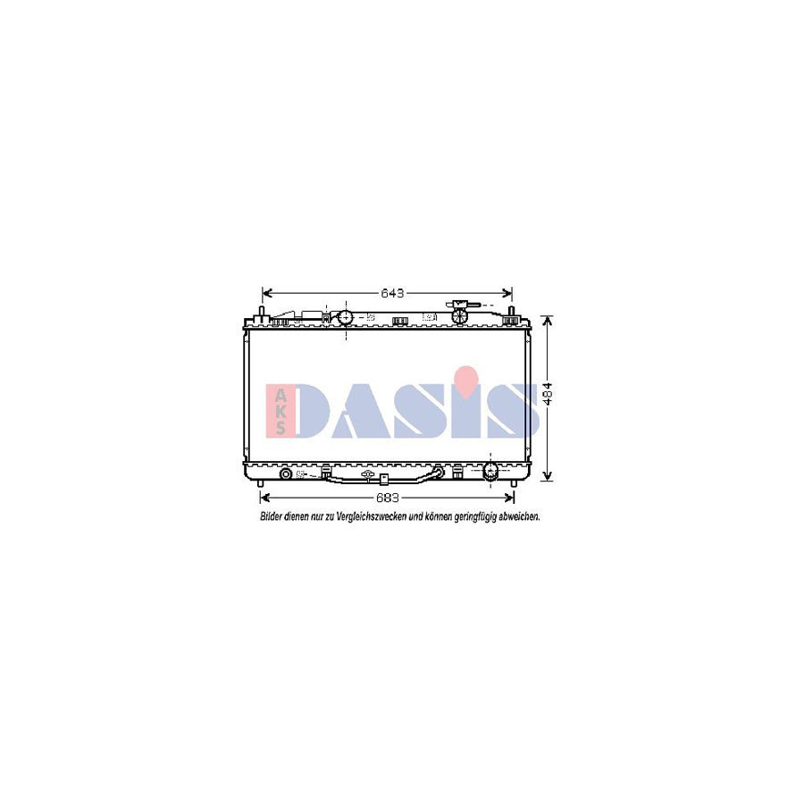 AKS Dasis 820239N Air Conditioning Evaporator