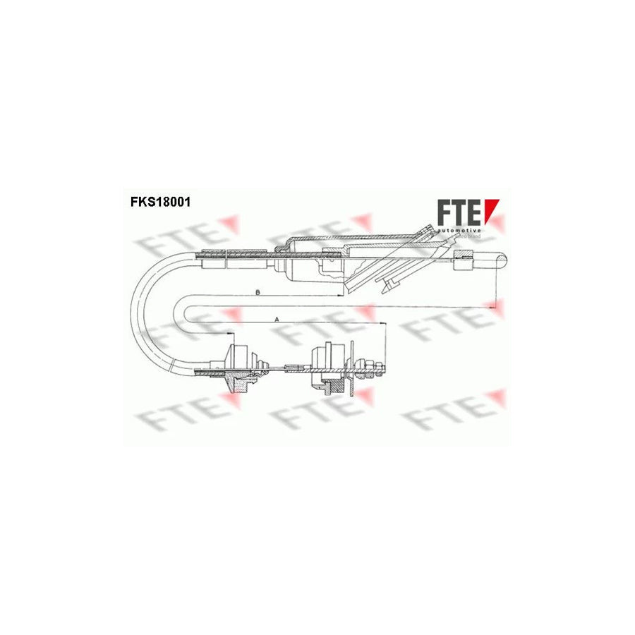 FTE Fks18001 Clutch Cable