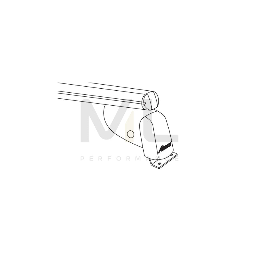 Atera Signo 045156 Roof bars for Honda CR-V III (RE) for cars without rails, 110 cm, 80 kg, Aluminium