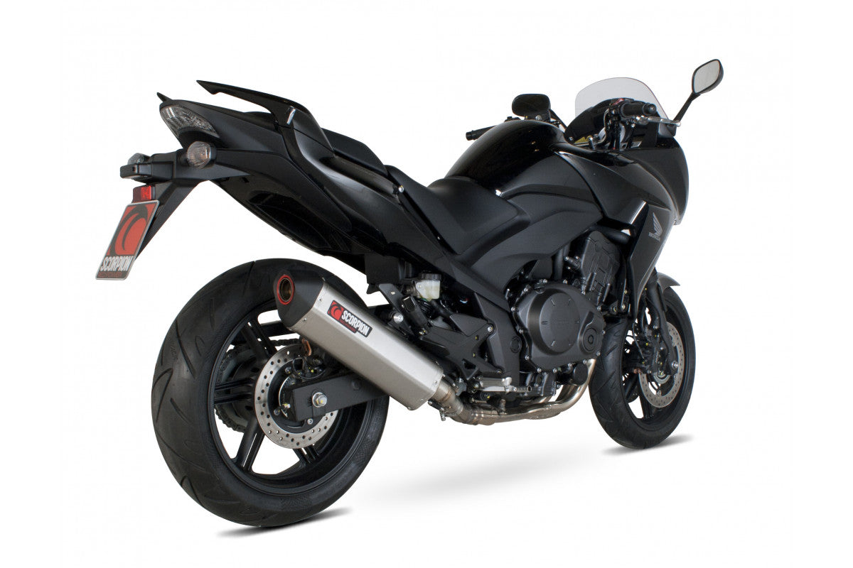Scorpion RHA106SEO Honda CBF1000 Serket Parallel Slip-On - Brushed Stainless Steel Sleeve | ML Performance US US