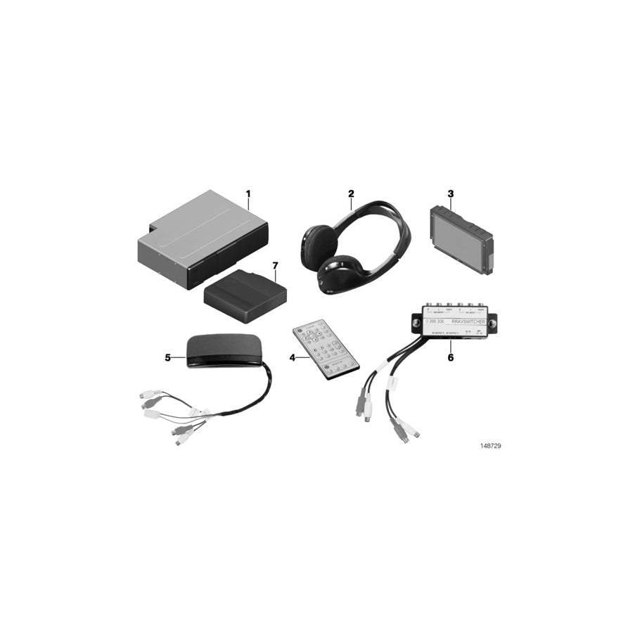 Genuine BMW 65120410192 RR1 Headphones (Inc. Phantom) | ML Performance US Car Parts