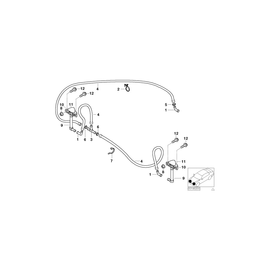 Genuine BMW 16131178919 E52 (C Hose Clamp (Inc. ALPINA V8 & Z8) | ML Performance US Car Parts
