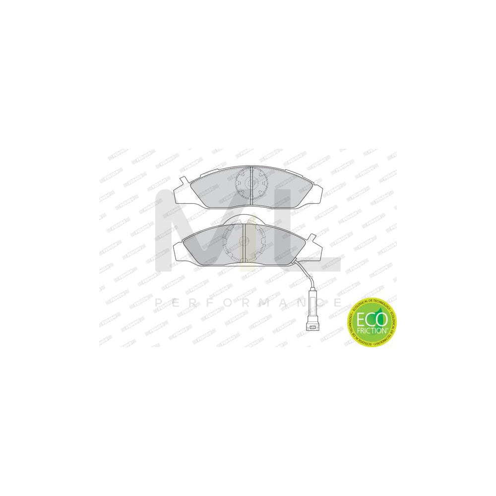 Ferodo Premier Eco Friction Fdb1817 Brake Pad Set With Acoustic Wear Warning, Without Accessories | ML Performance Car Parts
