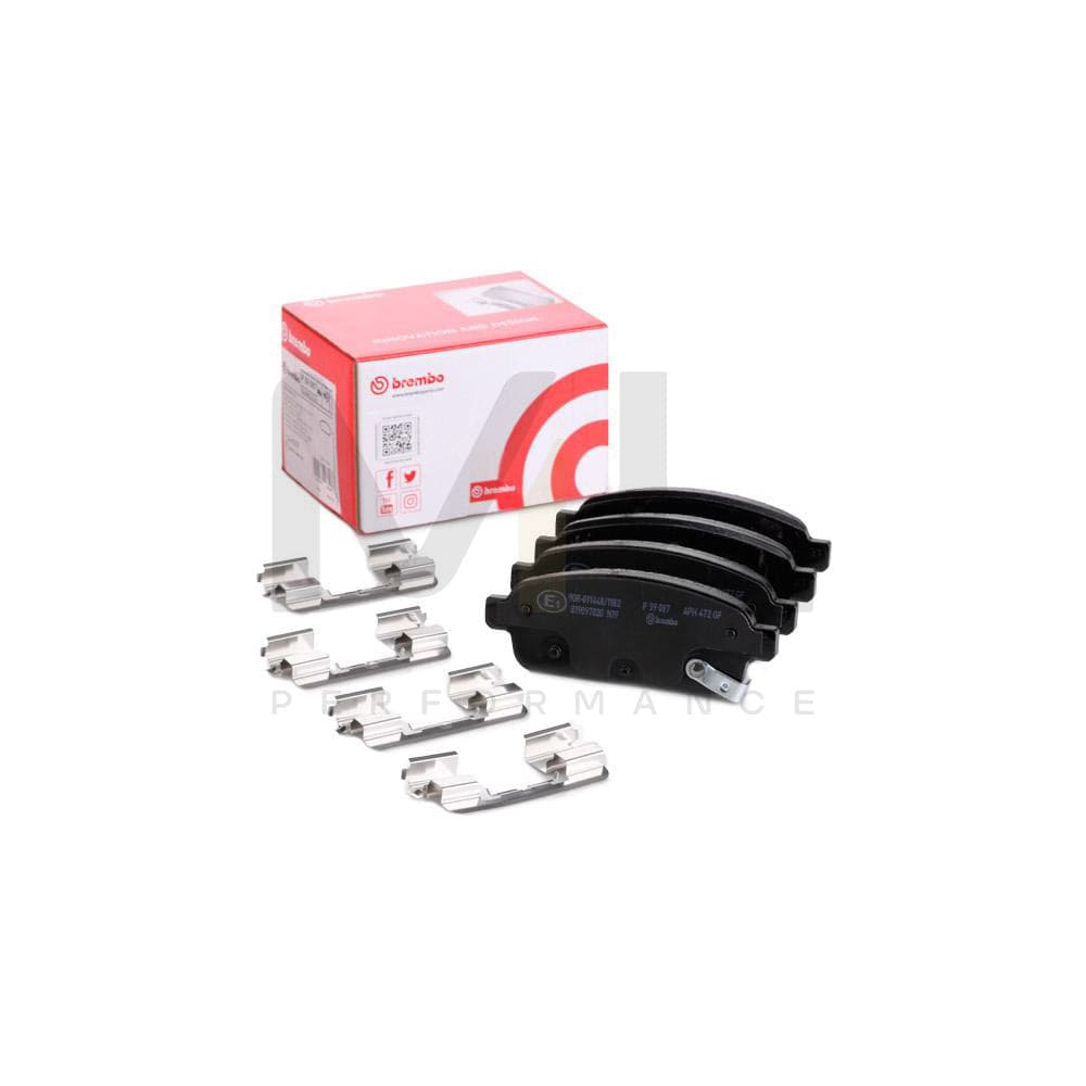 Brembo P 59 087 Brake Pad Set With Acoustic Wear Warning | ML Performance Car Parts