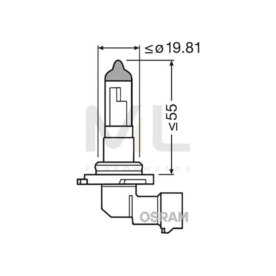 OSRAM ORIGINAL 9145 Headlight bulb PY20d, 12V, 42W