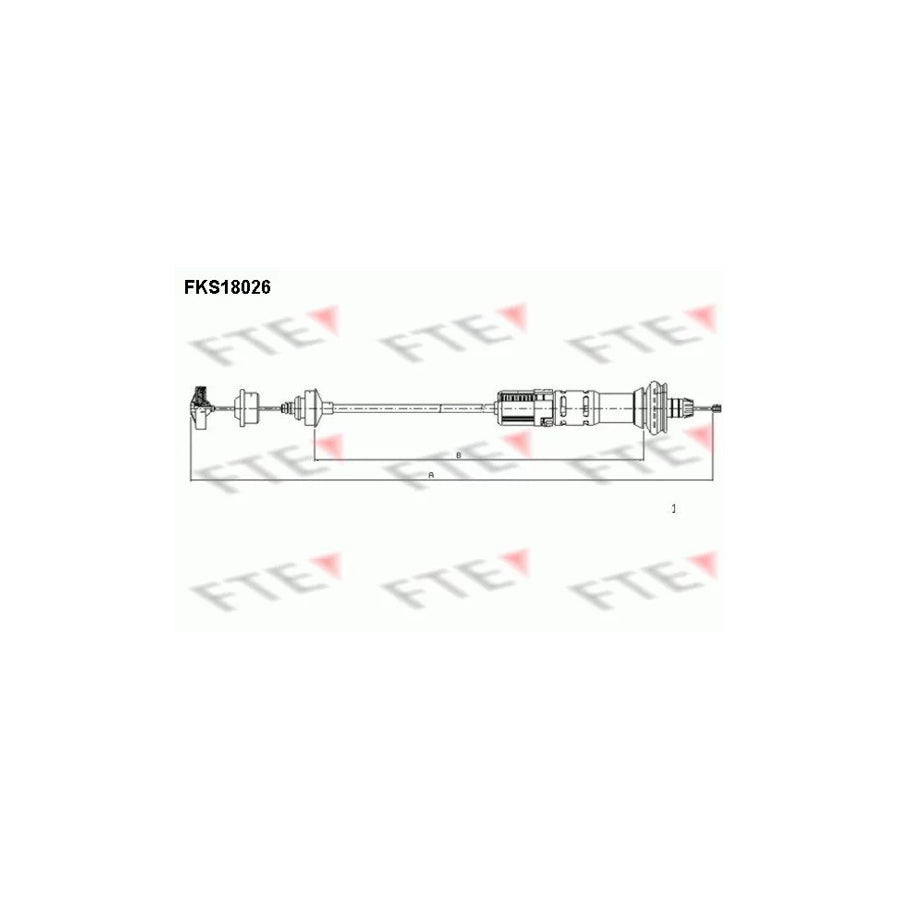 FTE Fks18026 Clutch Cable for Peugeot 206