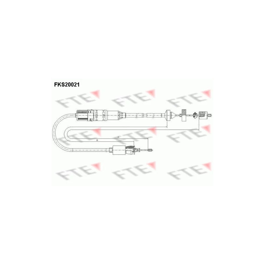 FTE Fks20021 Clutch Cable for Renault Laguna