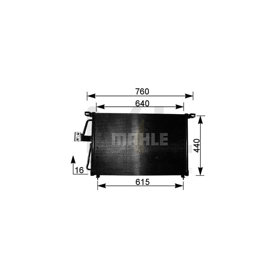 MAHLE ORIGINAL AC 224 000S Air conditioning condenser without dryer | ML Performance Car Parts
