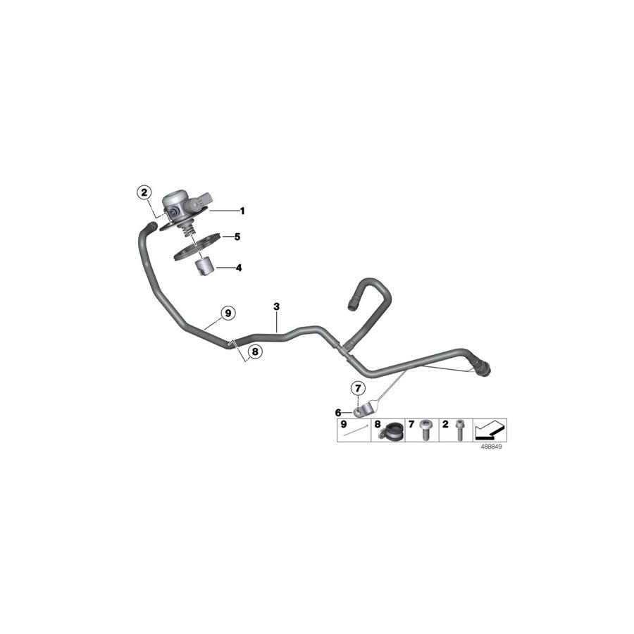 Genuine BMW 11518423393 Clamp 20X20-W4 (Inc. M6 GT3) | ML Performance US Car Parts