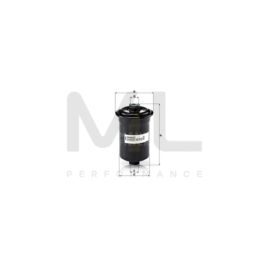 MANN-FILTER WK 614/11 Fuel filter In-Line Filter
