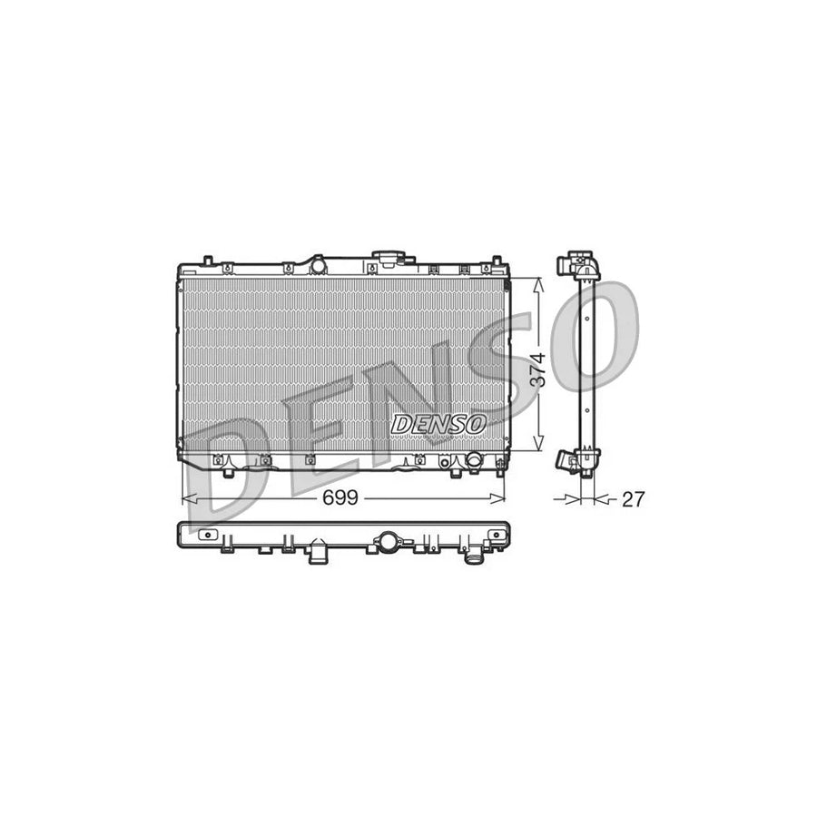 DENSO DRM50016 Engine Radiator for Toyota Avensis