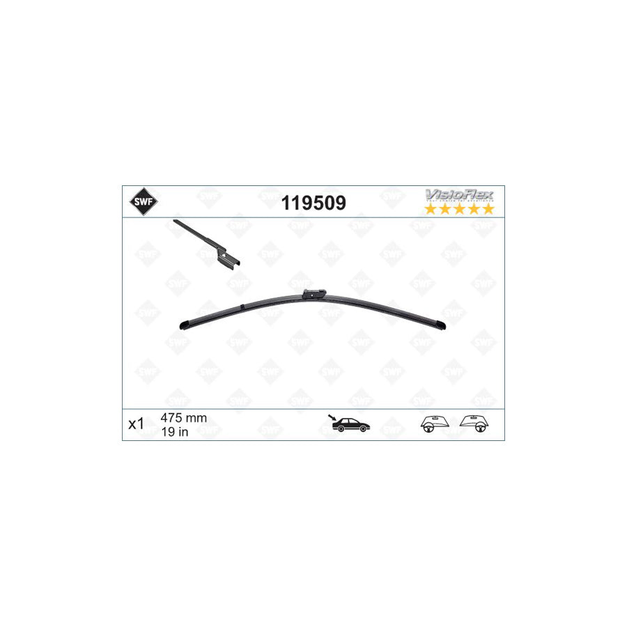 Swf Visioflex Rear 119509 Wiper Blade | ML Performance US Car Parts