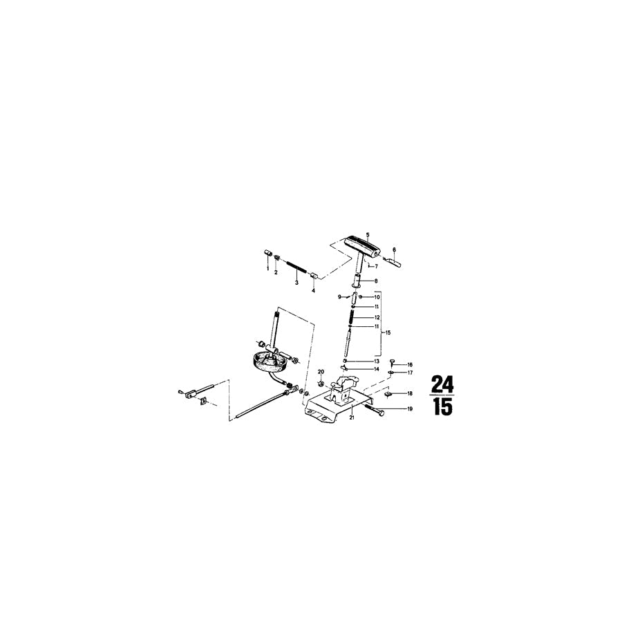 Genuine BMW 24511666323 E12 Selector Rod (Inc. 2000, 520 & 2.8L) | ML Performance US Car Parts