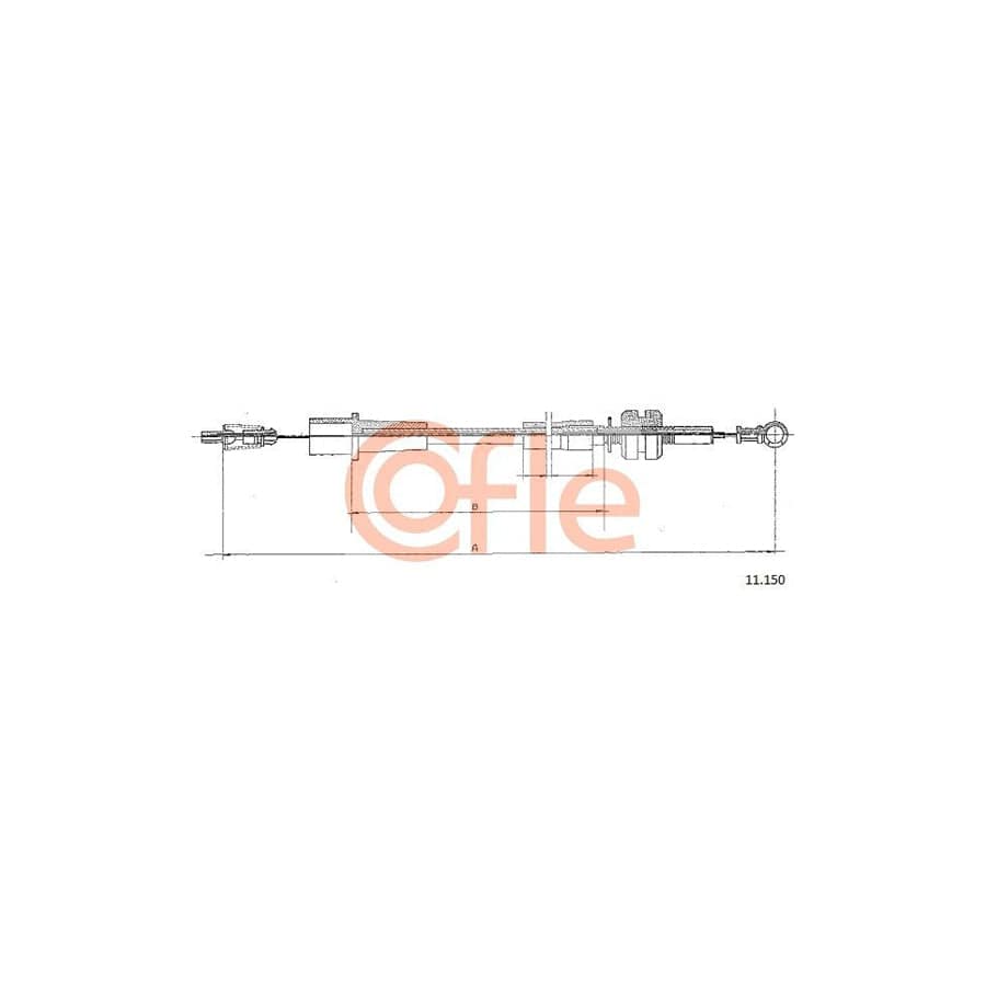 COFLE 11.150 Throttle Cable for OPEL VECTRA