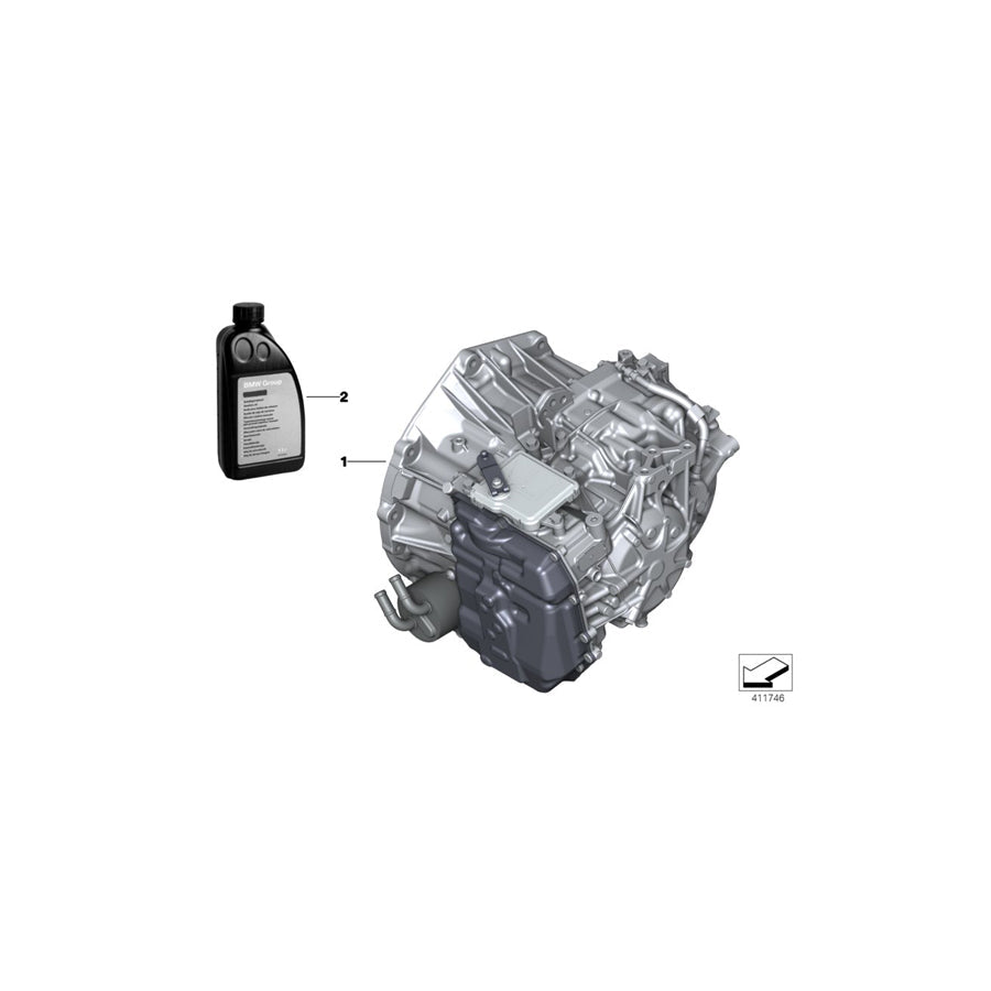 Genuine BMW Mini 24008687009 F48 Exch. Automatic Transmission Eh GA8F22AW (Inc. Cooper S ALL4 & X1 20iX) | ML Performance US Car Parts