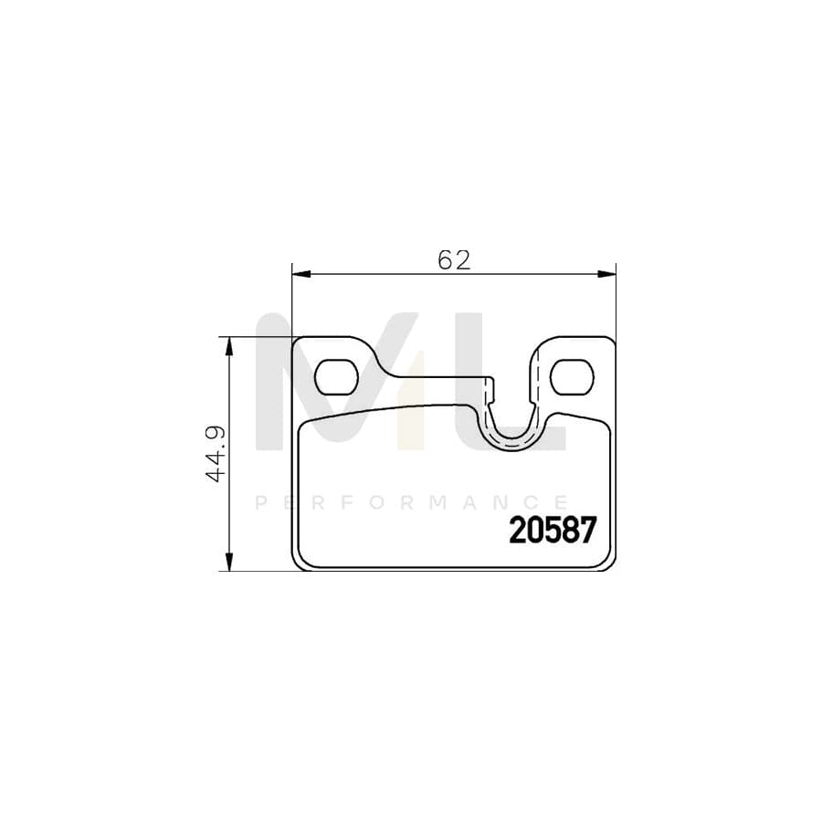 TEXTAR 2058702 Brake pad set for BMW 3 Saloon (E21) with acoustic wear warning | ML Performance Car Parts
