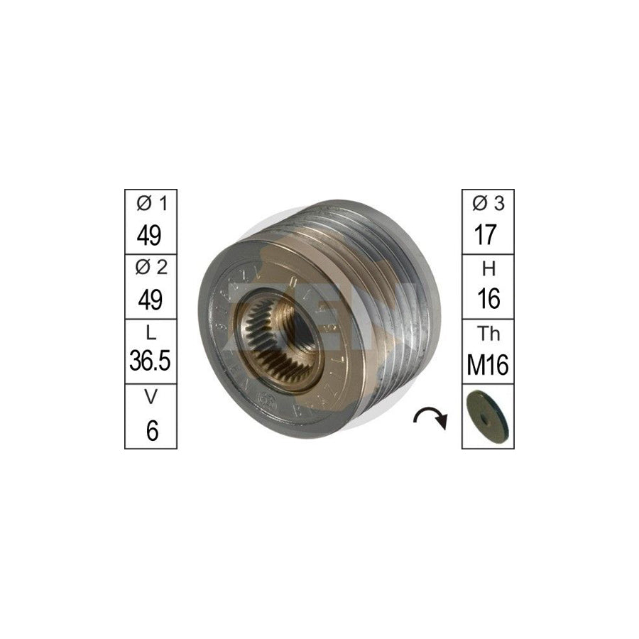 Era ZN5410 Alternator Freewheel Clutch