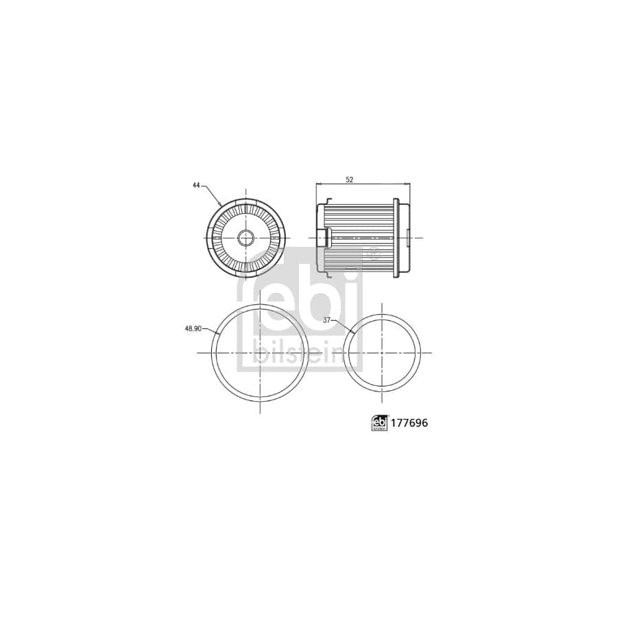 Febi Bilstein 177696 Hydraulic Filter, Automatic Transmission