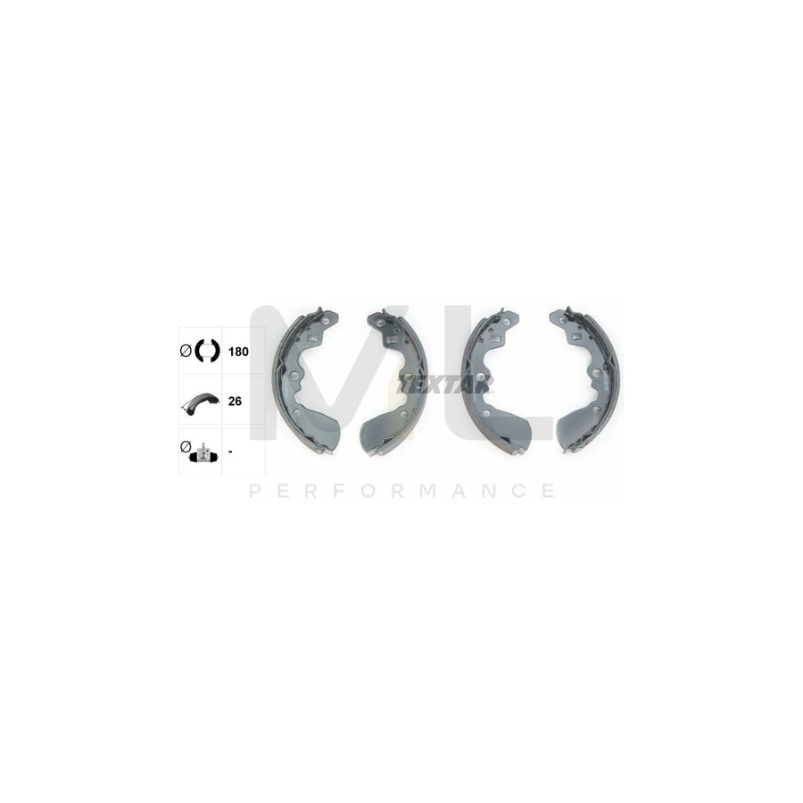 TEXTAR 91042600 Brake Shoe Set for SUZUKI SWIFT without handbrake lever | ML Performance Car Parts